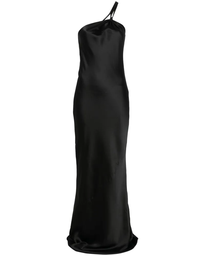 Norma Kamali Asymmetrisches Abendkleid - Schwarz Schwarz