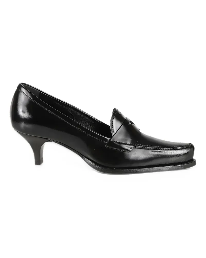 Prada Loafer aus gebürstetem Leder - Schwarz Schwarz