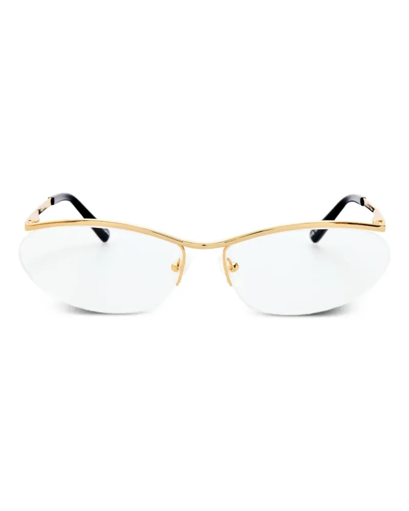Linda Farrow cat-eye frame glasses - Gold Gold
