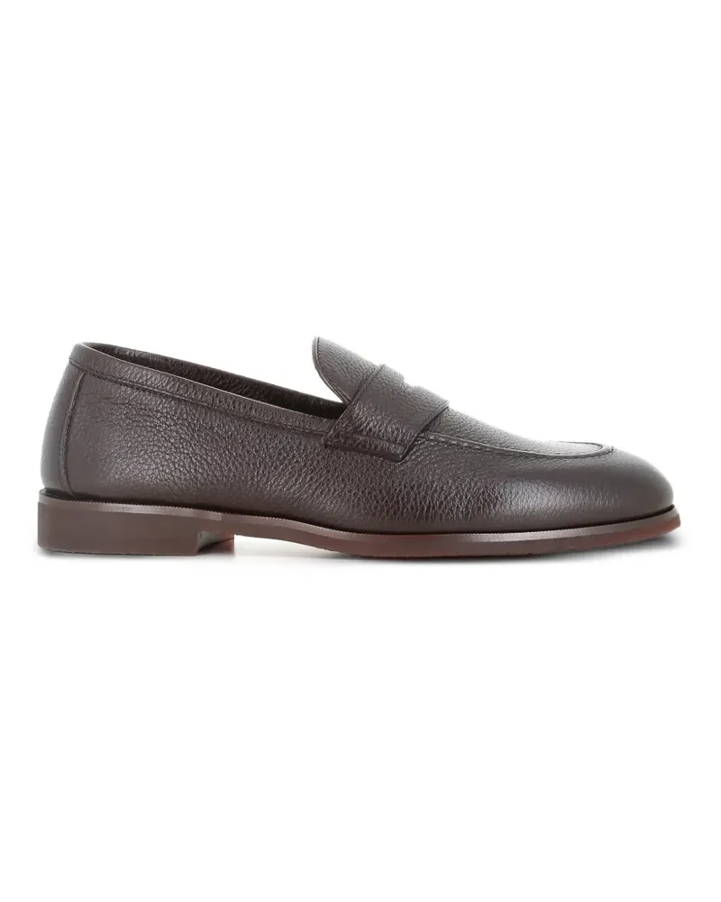 Henderson Penny-Loafer aus gekörntem Leder - Braun Braun