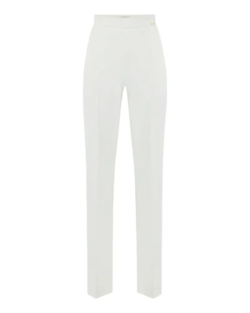 Elisabetta Franchi lightweight crêpe fabric trousers - Weiß Weiß