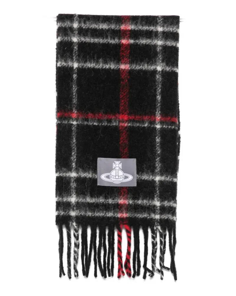 Vivienne Westwood Schal mit Orb-Patch - Schwarz Schwarz
