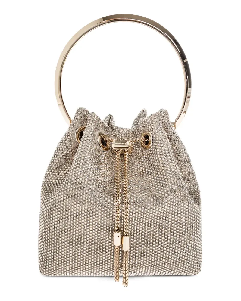 Jimmy Choo Bon Bon Beuteltasche mit Kristallen - Silber Silber