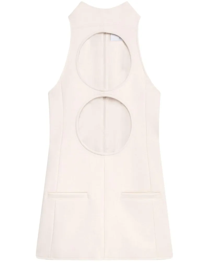 Courrèges Minikleid mit Cut-Outs - Nude Nude