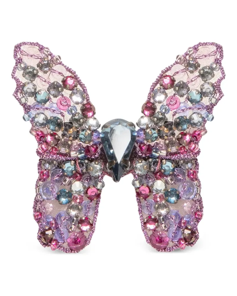 Jennifer Behr Abbie Haarspange mit Schmetterling - Rosa Rosa