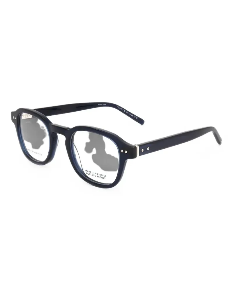 Tommy Hilfiger geometric-frame glasses - Blau Blau