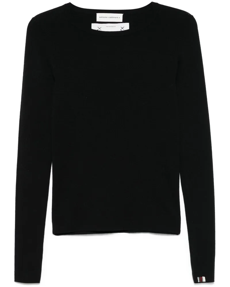 extreme cashmere n°392 Eel Pullover - Schwarz Schwarz
