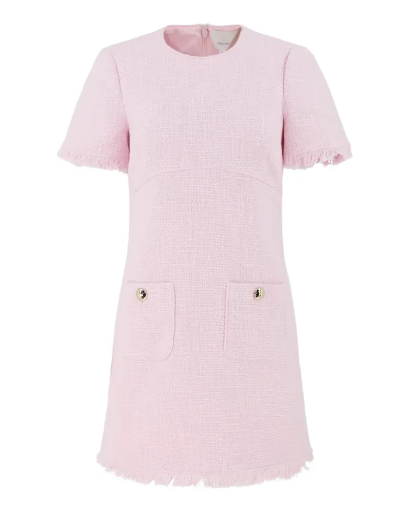 Cinq à Sept Henriette fringed pocket mini dress - Rosa Rosa