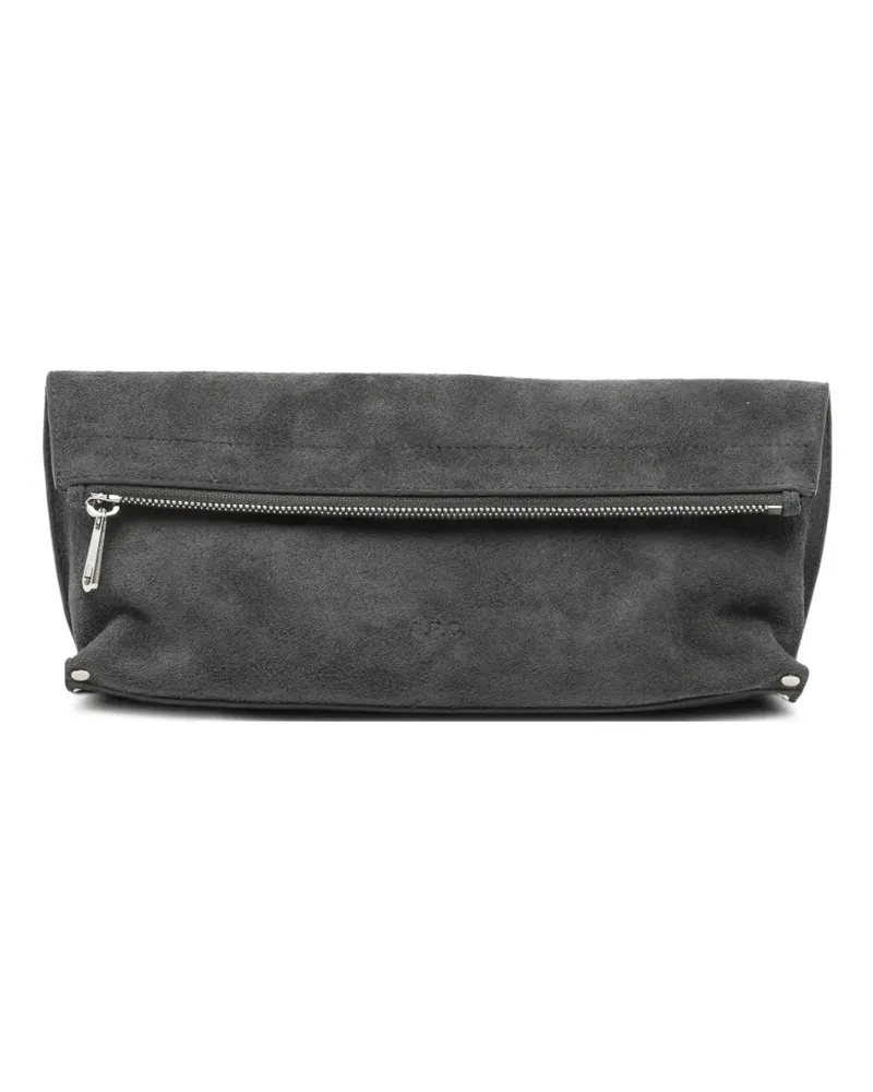 A.P.C. Clutch aus Wildleder - Grau Grau