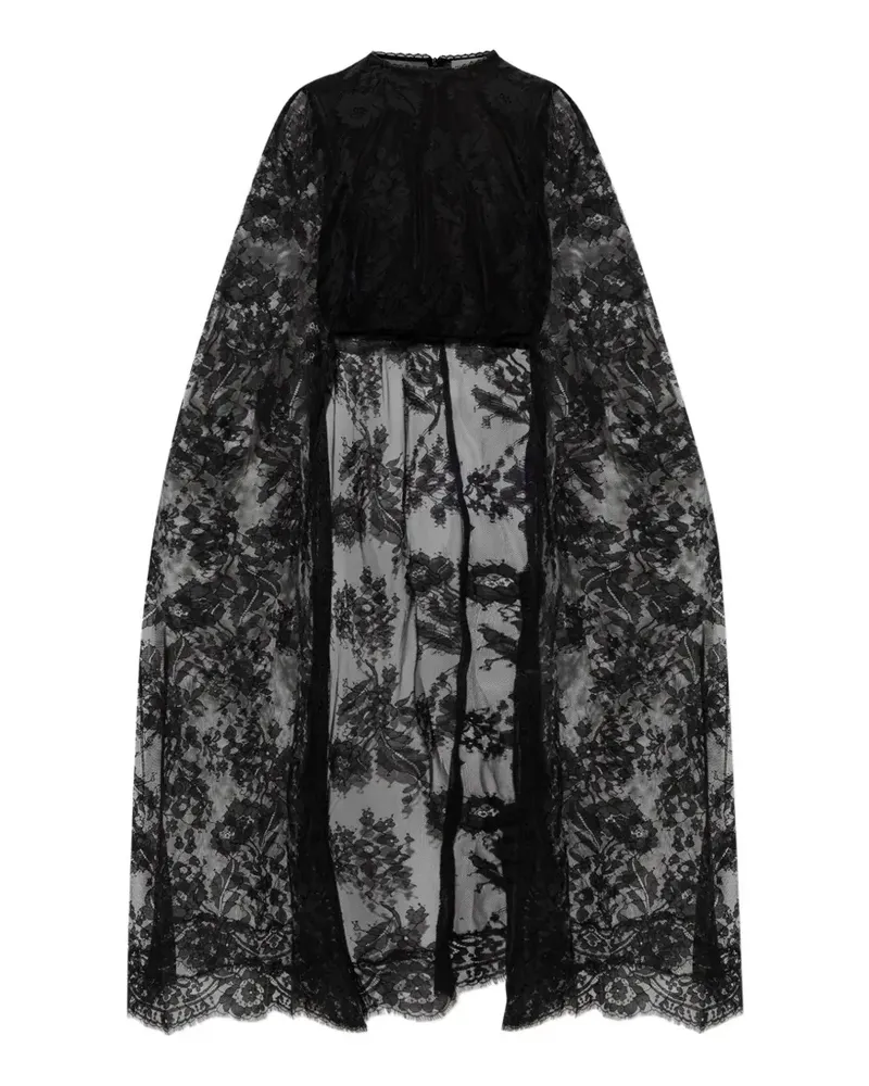 Zimmermann asymmetric floral-lace top - Schwarz Schwarz