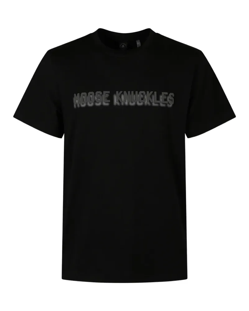 Moose Knuckles logo-print T-shirt - Schwarz Schwarz