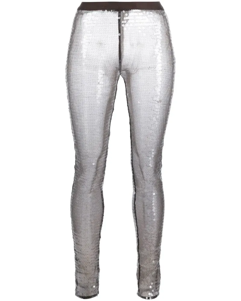 Nensi Dojaka Leggings mit Pailletten - Braun Braun