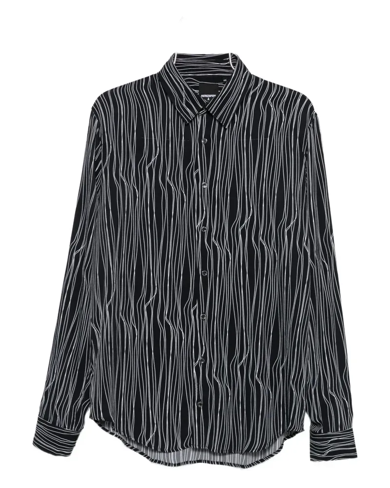 Patrizia Pepe Hemd mit grafischem Print - Schwarz Schwarz