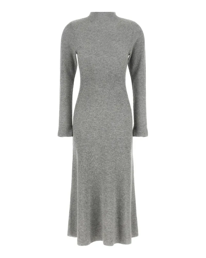 Fabiana Filippi Geripptes Strickkleid - Grau Grau