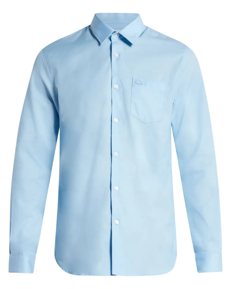 Lacoste Hemd mit Logo-Stickerei - Blau Blau