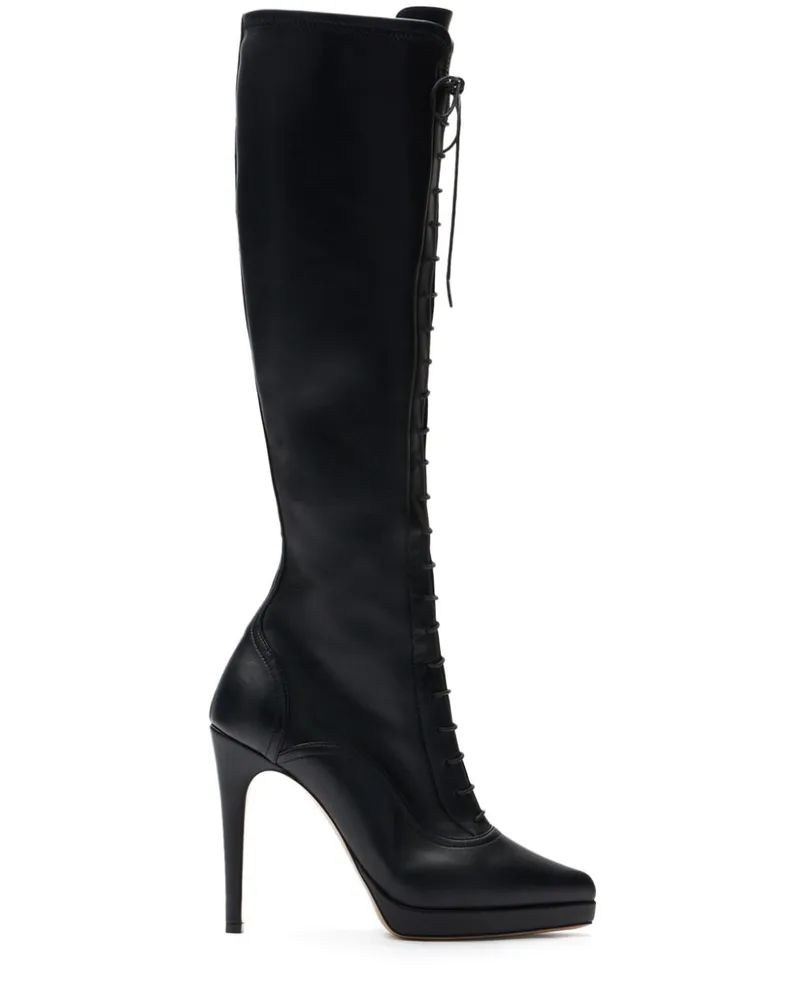Casadei Michelle Schnürstiefel 100mm - Schwarz Schwarz
