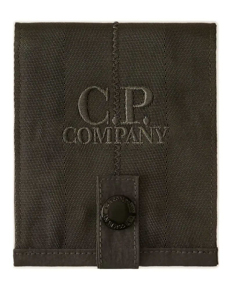 C.P. Company logo-embroidered wallet - Grau Grau