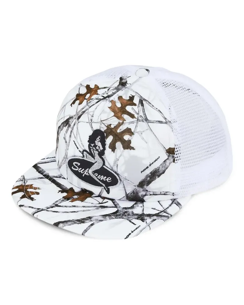 Supreme Being Baseballkappe mit Baum-Print - Weiß Weiß