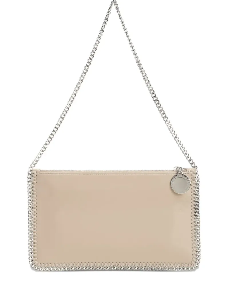 Stella McCartney Clutch mit Kettendetail - Nude Nude