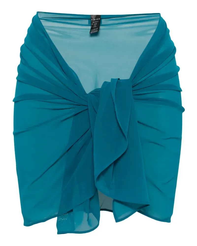 FISICO-Cristina Ferrari sheer-finish pareo - Blau Blau