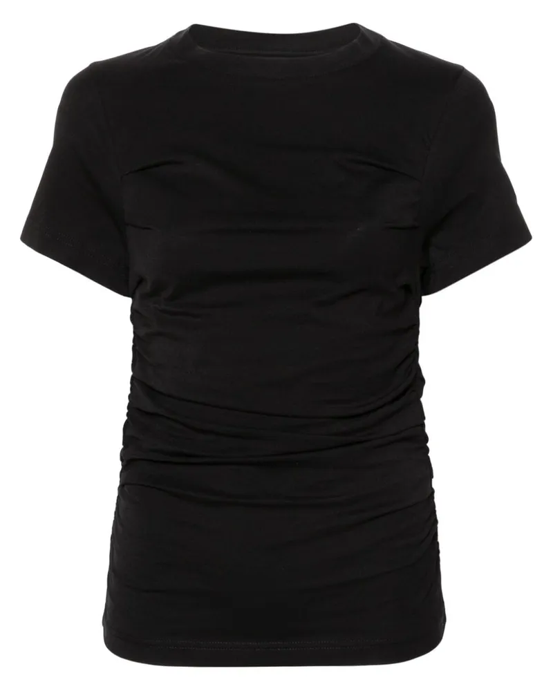 Axel Arigato Gerafftes Ria T-Shirt - Schwarz Schwarz