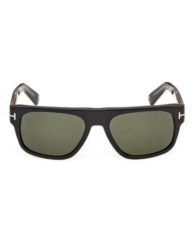 Tom Ford Icon Sonnenbrille mit eckigem Gestell - Schwarz Schwarz
