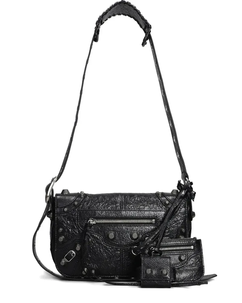 Balenciaga Mittelgroße Le Cagole Schultertasche - Schwarz Schwarz