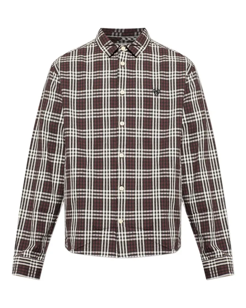 AllSaints Kariertes Santiago Hemd - Braun Braun