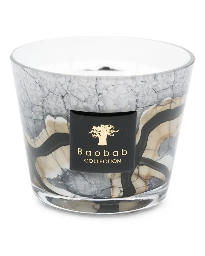 Baobab Collection Marmorierte Stones Kerze - Grau Grau