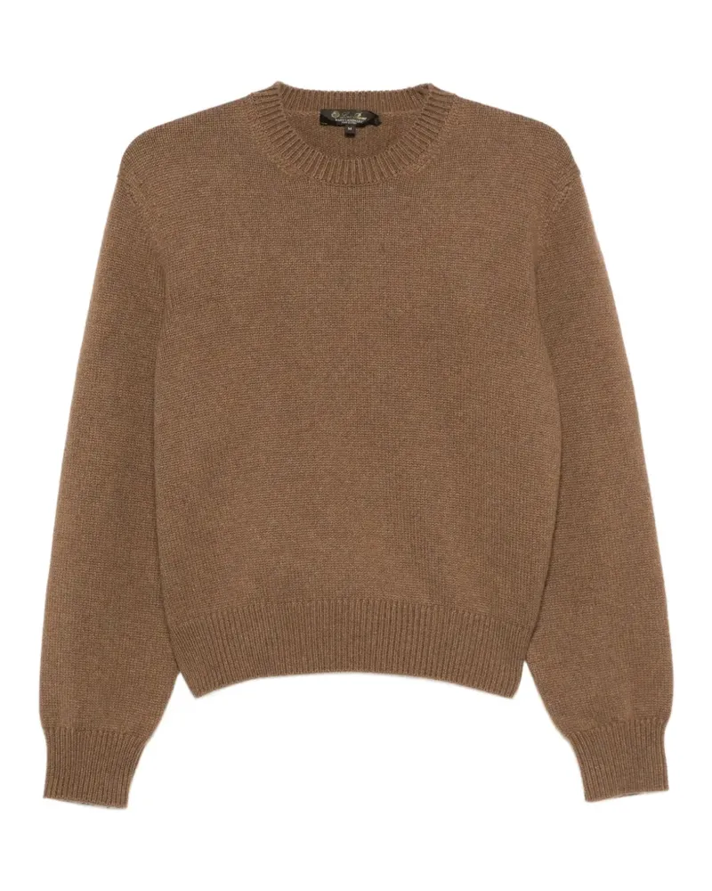 Loro Piana Classic Pullover mit Rundhalsausschnitt - Braun Braun