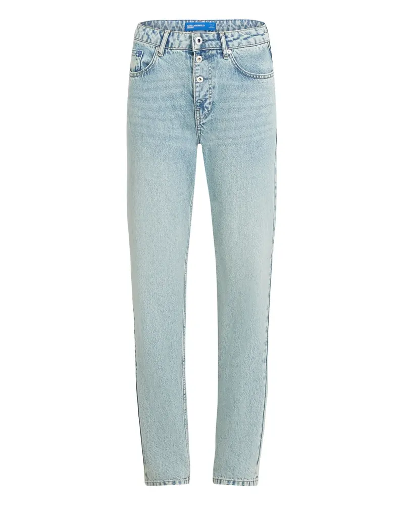 Karl Lagerfeld Jeans mit Logo-Patch - Blau Blau