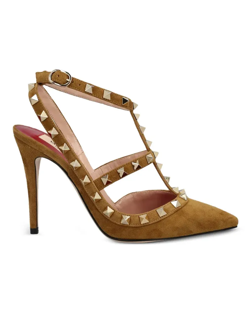 Valentino Garavani Rockstud caged pumps - Braun Braun