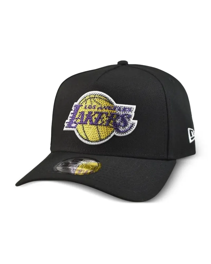 New Era LA Lakers 9FORTY Baseballkappe mit Strass - Schwarz Schwarz