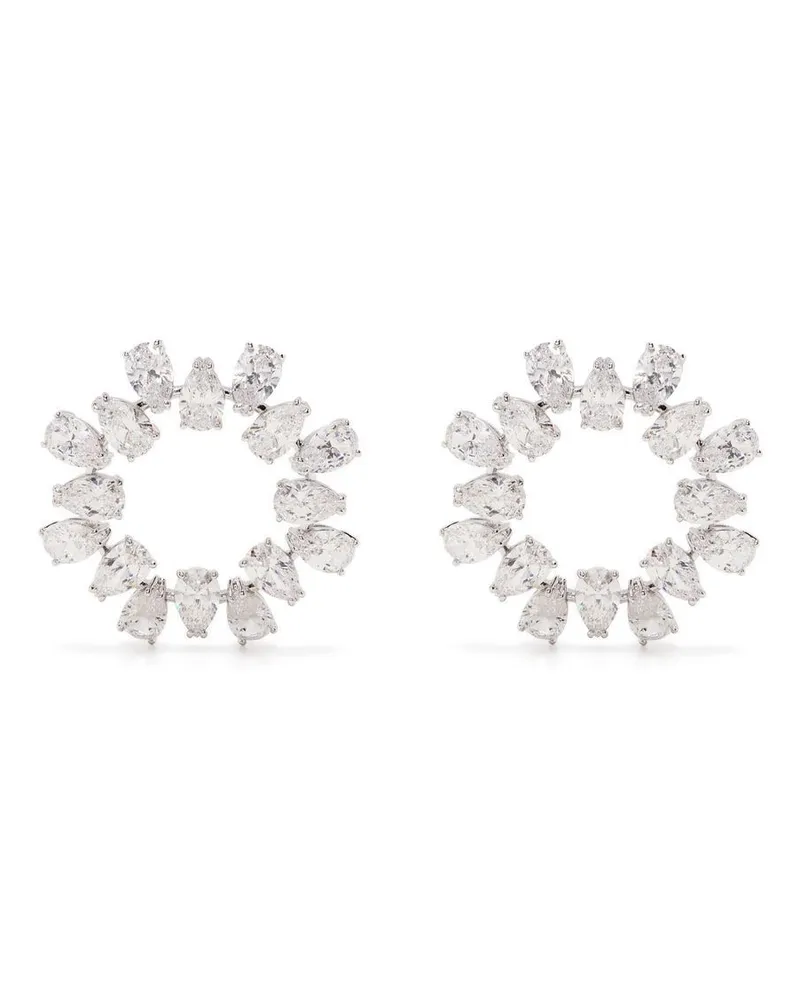 Swarovski Matrix Ohrstecker - Silber Silber