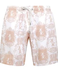 Billionaire Badeshorts mit Logo-Print Nude