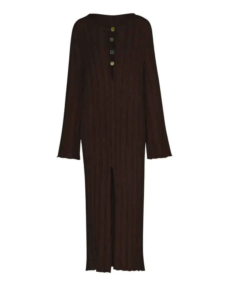 Baobab Collection Mamu Maxikleid mit Cut-Outs - Braun Braun