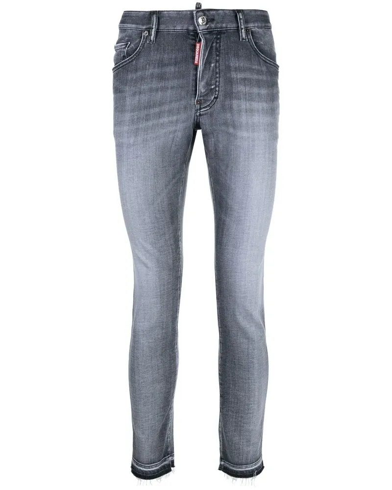 Dsquared2 Ausgeblichene Skinny-Jeans - Grau Grau