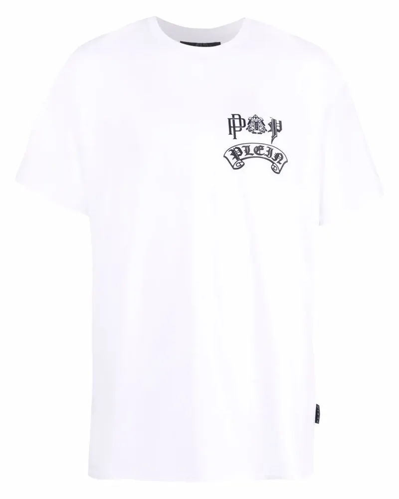 Philipp Plein T-Shirt mit Logo - Weiß Weiß