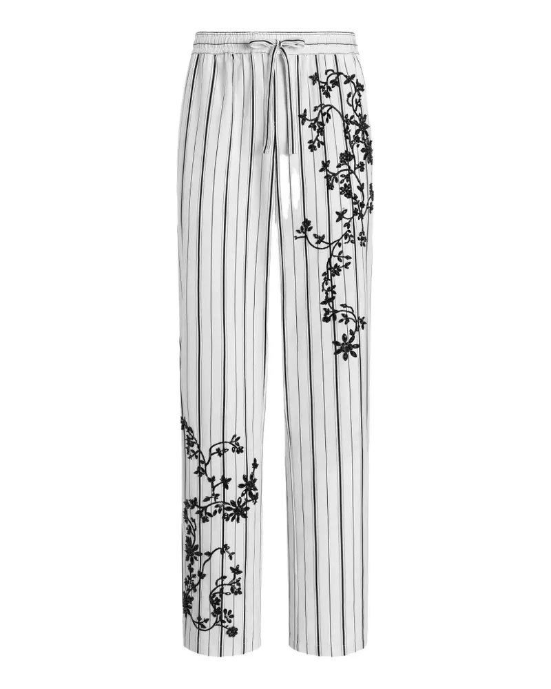 Dolce & Gabbana Vanity Hose mit Stickerei - Weiß Weiß