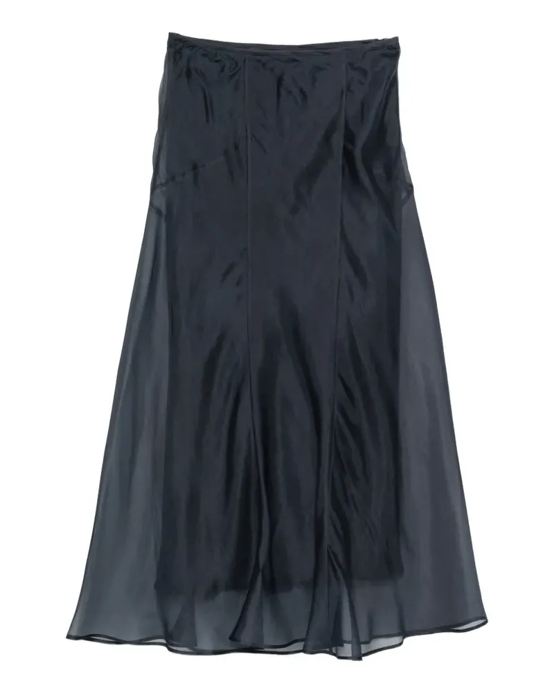 Max Mara Eastrale sheer silk skirt - Blau Blau