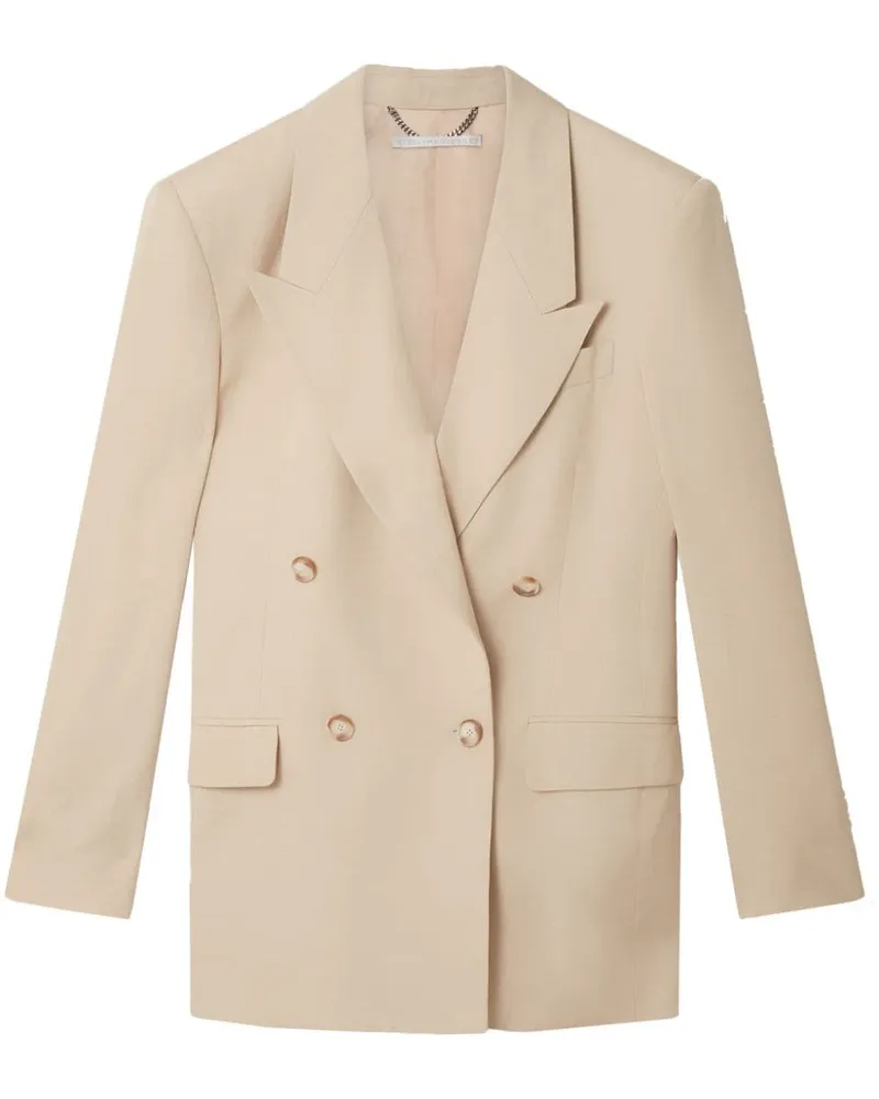 Stella McCartney Doppelreihiger Blazer - Nude Nude