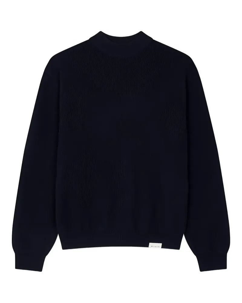 ManOnTheBoon Pullover mit Stehkragen - Blau Blau