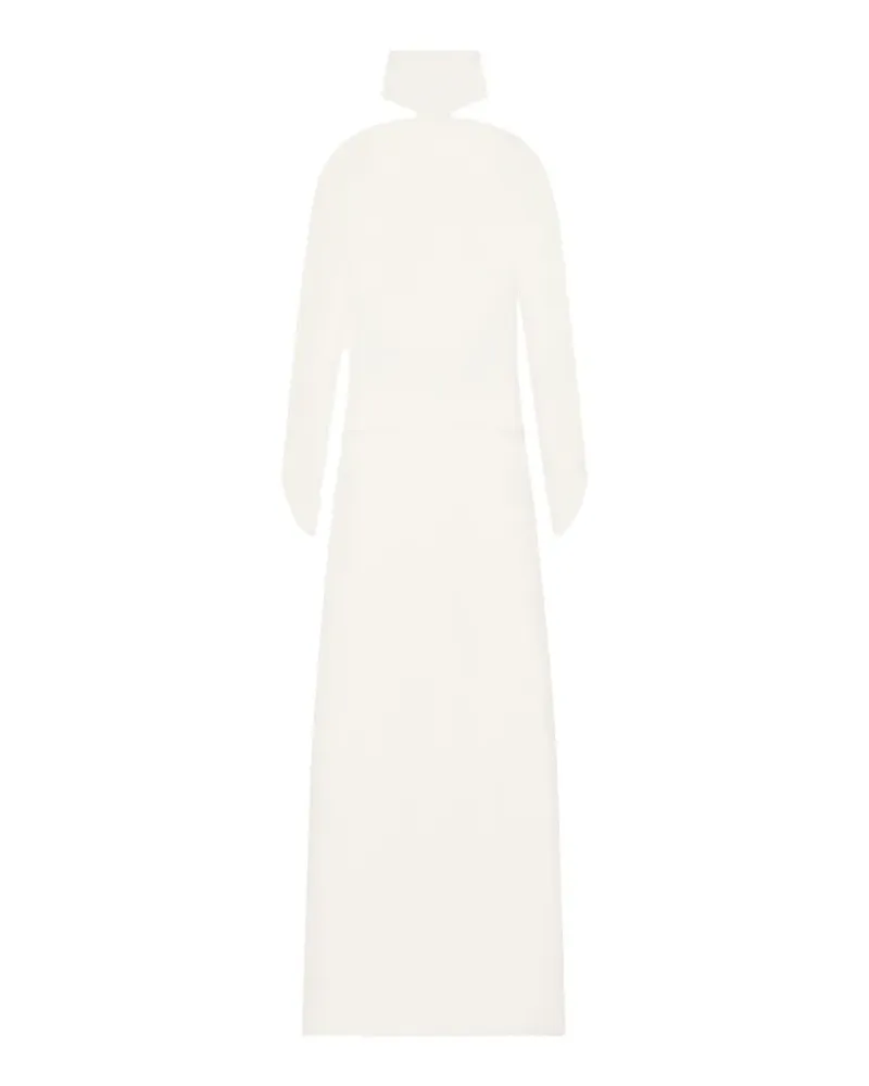Courrèges Asymmetrisches Kleid mit Schulterdetail - Weiß Weiß