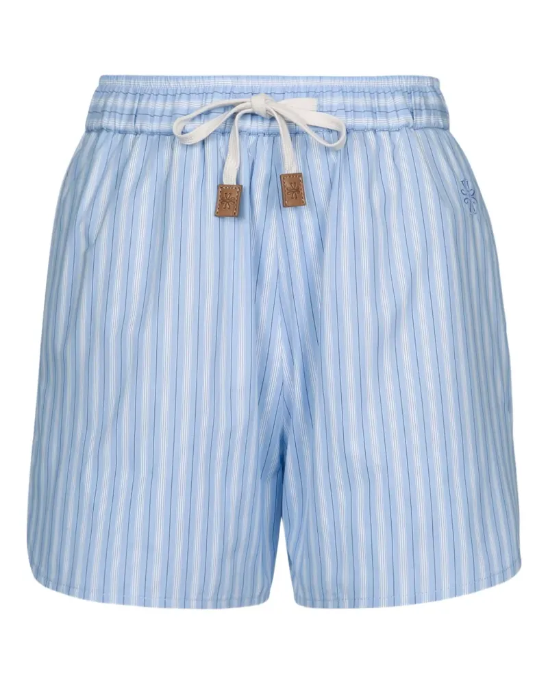 Jacob Cohën Gestreifte Shorts - Blau Blau