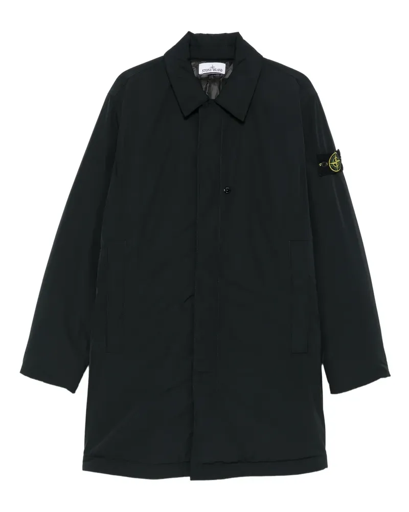 Stone Island Mantel aus recyceltem Polyester mit aufgesetzter Tasche - Schwarz Schwarz