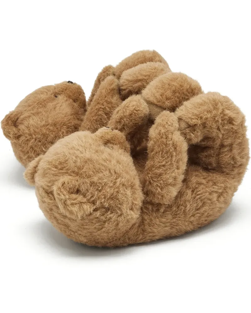 VETEMENTS Hug Me teddy bear slippers - Braun Braun