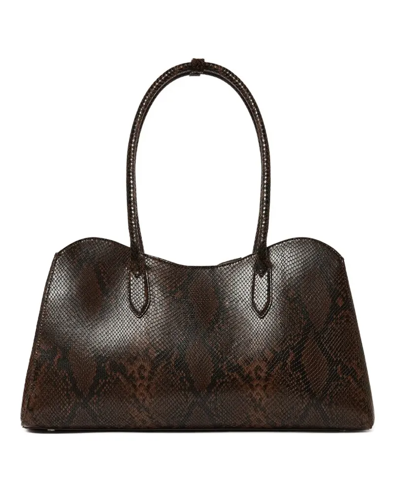 Stella McCartney Ryder Tote Bag mit Schlangen-Effekt - Braun Braun