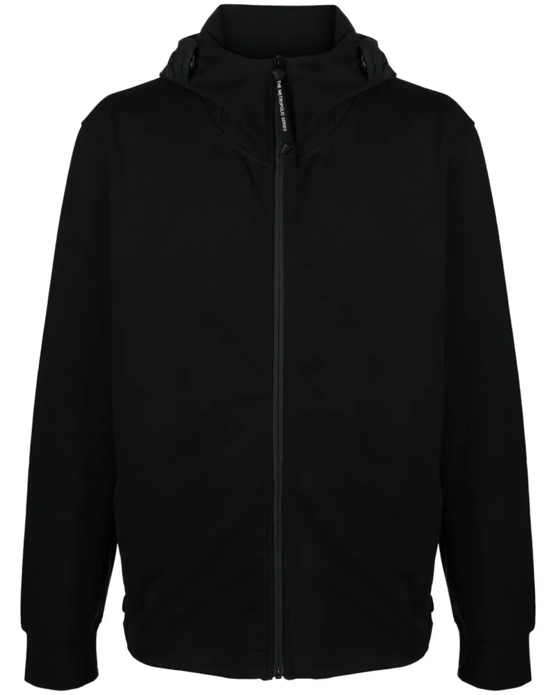 C.P. Company Metropolis Series Kapuzenjacke mit Reißverschluss - Schwarz Schwarz