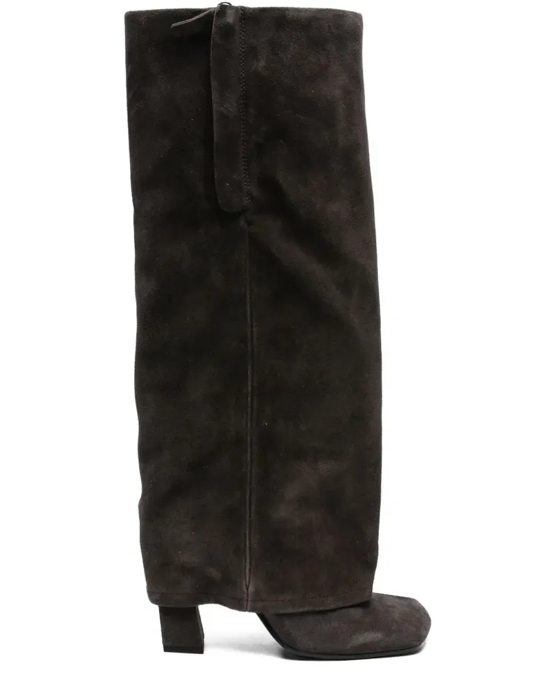ash Wildlederstiefel mit eckiger Kappe - Braun Braun