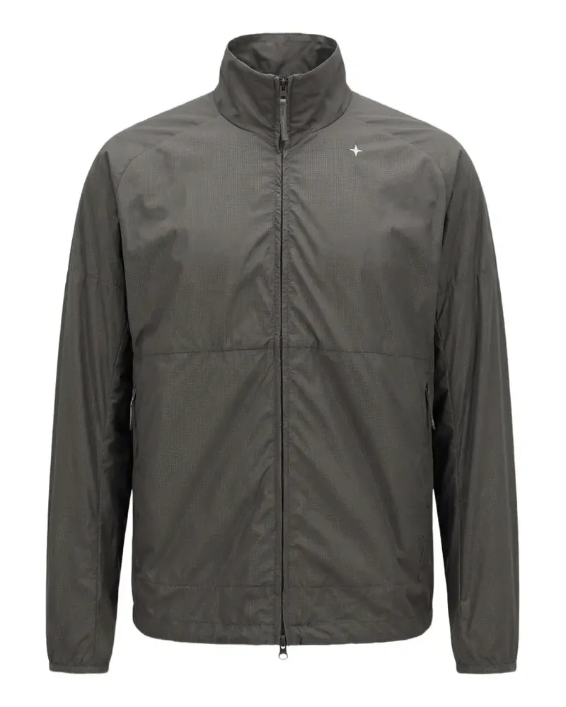 Stone Island textured zip jacket - Grau Grau